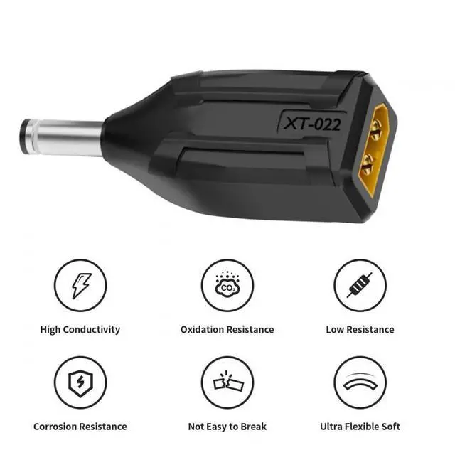 Alt view image 5 of 7 - Adapter XT60 Male SC100 Protocol to DC 5.5x2.1mm Male Fast Charging Adapter for RC Lipo Battery Quadcopter Multicopter Aeromodelling