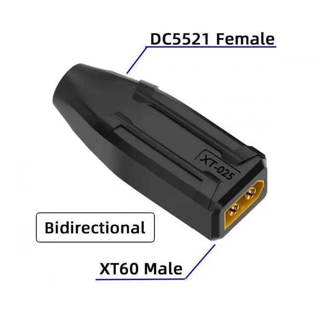 Alt view image 2 of 7 - Adapter XT60 Male SC100 Protocol to DC 5.5x2.1mm Female Fast Charging Adapter for RC Lipo Battery Quadcopter Multicopter Aeromodelling