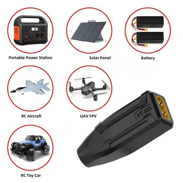 Alt view image 6 of 7 - Adapter XT60 Male SC100 Protocol to DC 5.5x2.1mm Female Fast Charging Adapter for RC Lipo Battery Quadcopter Multicopter Aeromodelling
