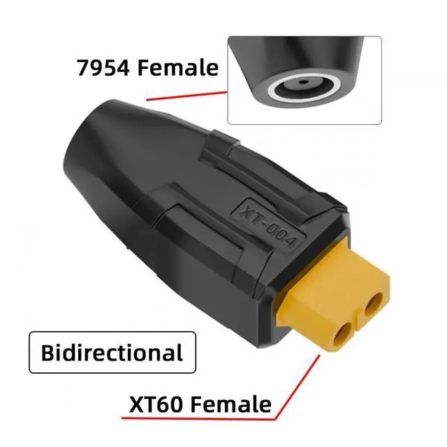 Alt view image 2 of 7 - Adapter XT60 Female SC100 Protocol to DC 7.9x5.4mm Female Fast Charging Adapter for RC Lipo Battery Quadcopter Multicopter Aeromodelling