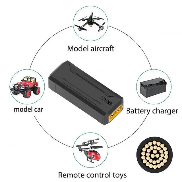 Alt view image 7 of 7 - Adapter XT60 Male SC100 Protocol to XT60 Male Fast Charging Adapter for RC Lipo Battery Quadcopter Multicopter Aeromodelling