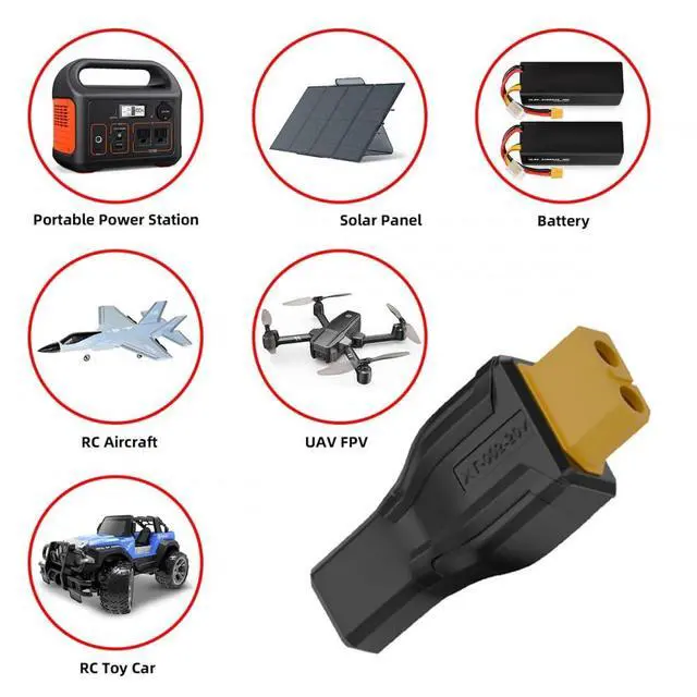 Alt view image 6 of 7 - Adapter XT60 Female SC100 Protocol to Type-C Female Fast Charging Adapter for RC Lipo Battery Quadcopter Multicopter Aeromodelling