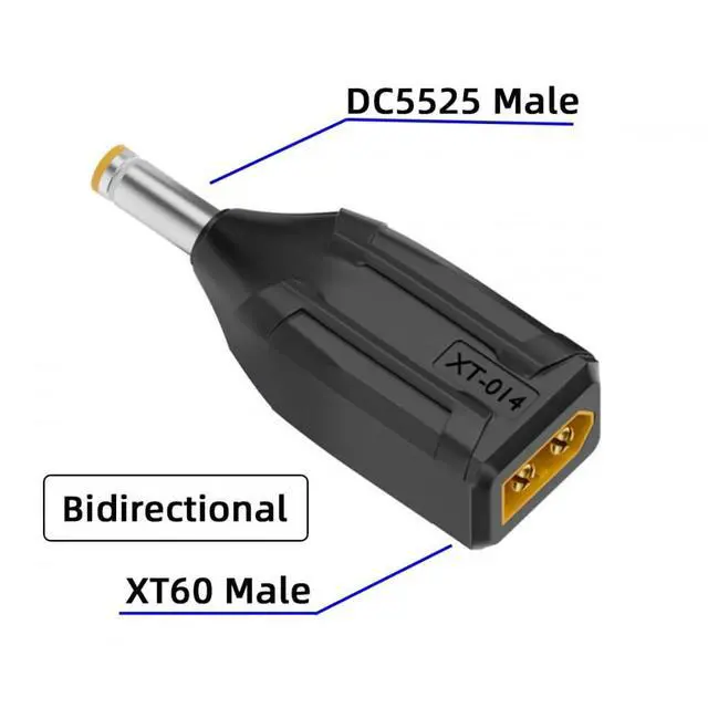 Alt view image 2 of 7 - Adapter XT60 Male SC100 Protocol to DC 5.5x2.5mm Male Fast Charging Adapter for RC Lipo Battery Quadcopter Multicopter Aeromodelling