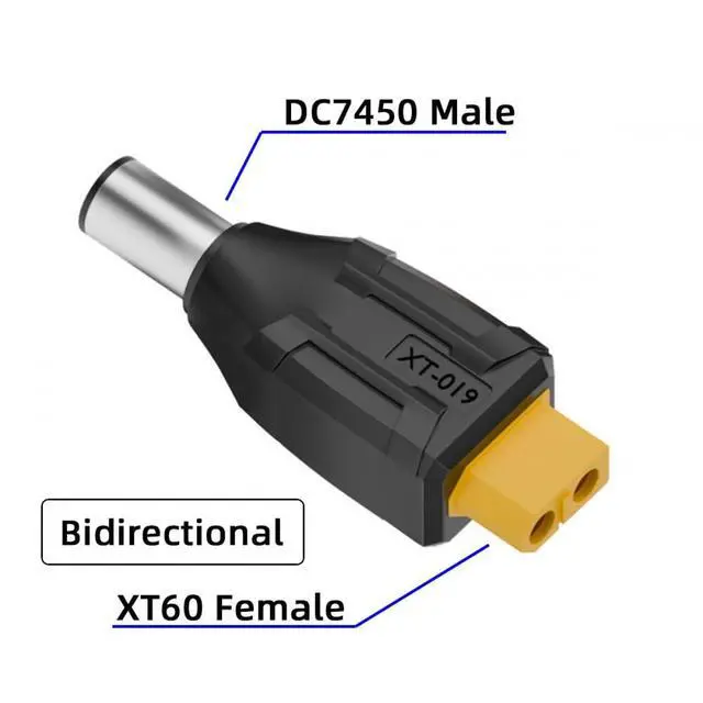 Alt view image 2 of 7 - Adapter XT60 Female SC100 Protocol to DC 7.4x5.0mm Male Fast Charging Adapter for RC Lipo Battery Quadcopter Multicopter Aeromodelling