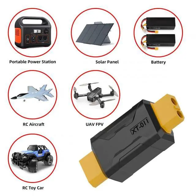 Alt view image 6 of 7 - Adapter XT60 Female SC100 Protocol to XT60 Female Fast Charging Adapter for RC Lipo Battery Quadcopter Multicopter Aeromodelling