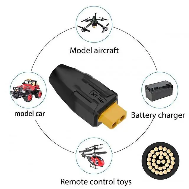 Alt view image 7 of 7 - Adapter XT60 Female SC100 Protocol to DC 7.4x5.0mm Female Fast Charging Adapter for RC Lipo Battery Quadcopter Multicopter Aeromodelling