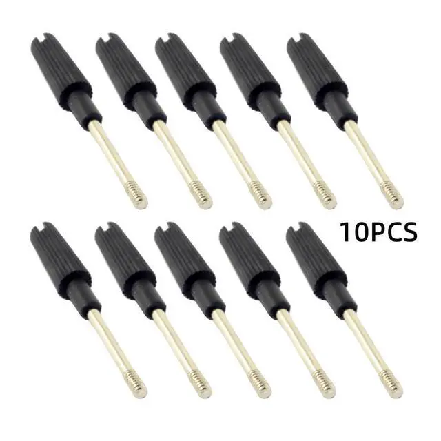 Alt view image 2 of 7 - Scews for Cable ThumbScrews #4-40 UNC 47mm Length Stainless Steel Overmold for Computer DVI VGA RS232 Cable (10pcs)