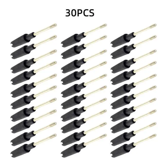 Alt view image 2 of 7 - Scews for Cable ThumbScrews #4-40 UNC 47mm Length Stainless Steel Overmold for Computer DVI VGA RS232 Cable (30pcs)