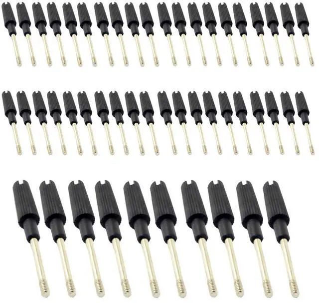 Main image of Scews for Cable ThumbScrews #4-40 UNC 47mm Length Stainless Steel Overmold for Computer DVI VGA RS232 Cable (50pcs)