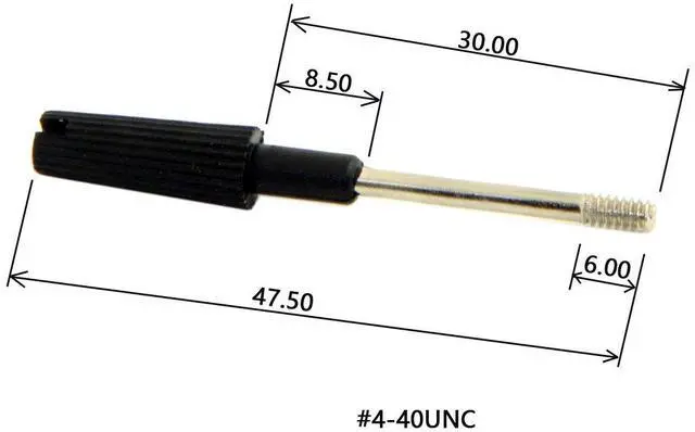Alt view image 3 of 7 - Scews for Cable ThumbScrews #4-40 UNC 47mm Length Stainless Steel Overmold for Computer DVI VGA RS232 Cable (20pcs)