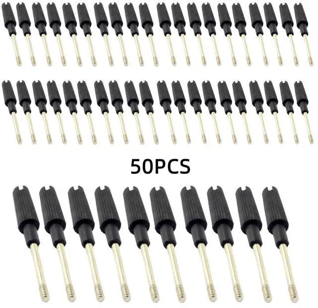 Alt view image 2 of 7 - Scews for Cable ThumbScrews #4-40 UNC 47mm Length Stainless Steel Overmold for Computer DVI VGA RS232 Cable (50pcs)