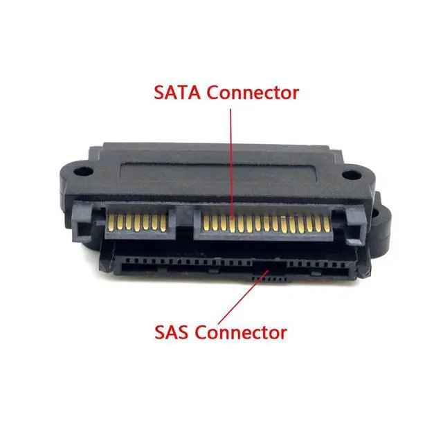 Alt view image 4 of 6 - SAS Adapter SFF-8482 SAS 29 Pin to SATA 22Pin Hard Disk Drive Raid Extension Adapter