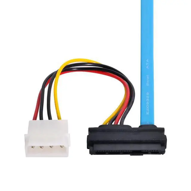 Alt view image 4 of 6 - SAS Cable SFF-8482 SAS 29 Pin to SATA 22Pin Hard Disk Drive Raid Extension Cable with IDE 4Pin Power Port