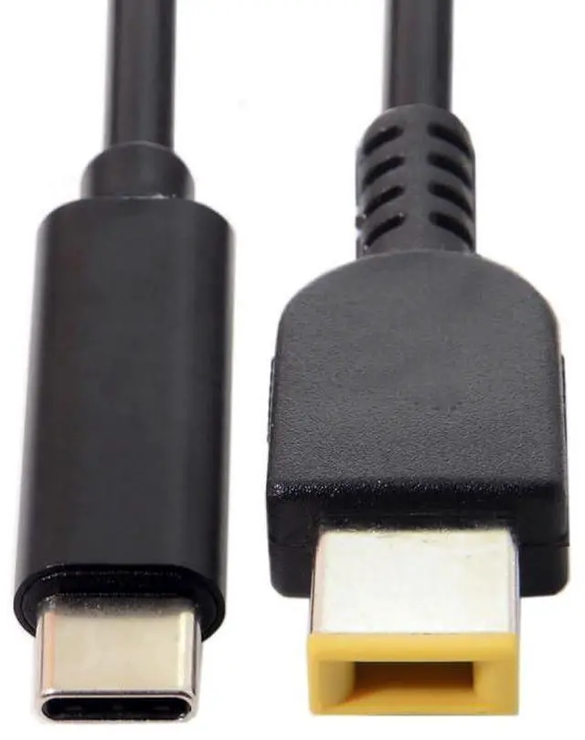 Main image of Cable Type-C USB-C 65W to DC Rectangle 11.0x4.5mm Power PD Charge Cable Compatible with Thinkpad X1 Legion Y7000P Laptop DC20V 3.25A
