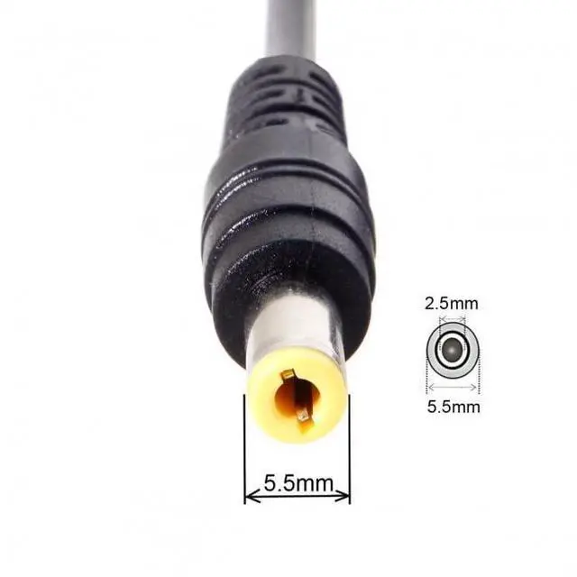Alt view image 2 of 7 - Cable Type C USB-C Input Source 65W to DC 5.5x2.5mm Power Charge Cable 19.5V Compatible with Laptop 18-20V