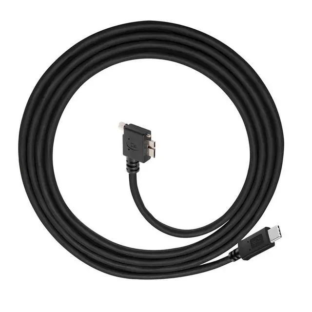 Alt view image 2 of 7 - Cable 5Gbps USB-C Type-C Host to Micro USB3.0 Screw Mount 90 Degree Left Angled for Industrial Camera Storage
