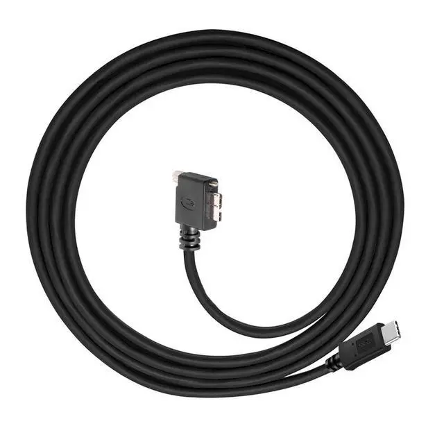 Alt view image 2 of 7 - Cable 5Gbps USB-C Type-C Host to Micro USB3.0 Screw Mount 90 Degree Right Angled for Industrial Camera Storage