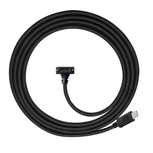 Alt view image 2 of 7 - Cable 5Gbps USB-C Type-C Host to Micro USB3.0 Screw Mount 90 Degree Down Angled for Industrial Camera Storage
