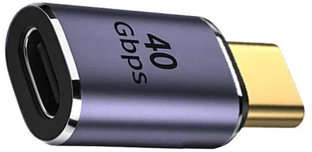 Main image of 40Gbps USB4 Type C Male to Female Straight Connector 100W Power Data 8K Video Adapter for USB4.0