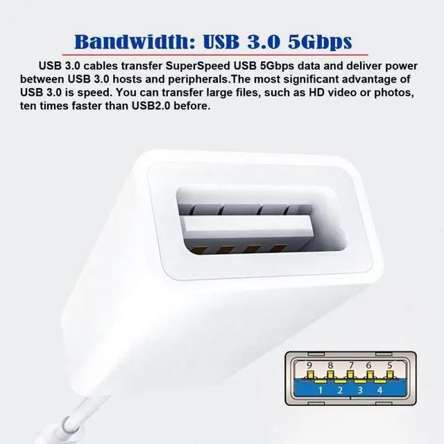 Alt view image 7 of 7 - Type C USB-C to Standard Type-A USB3.0 Female Adapter Compatible with MAC Laptop Tablet Phone