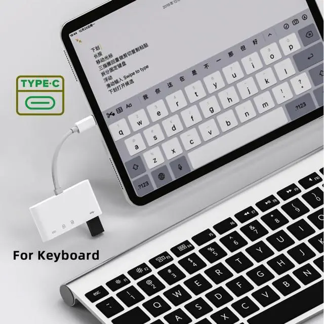 Alt view image 3 of 7 - USB 2.0 Type C USB-C to TF Micro SD SDXC USB Female Card Reader PD 27W Adapter for Laptop Tablet Phone