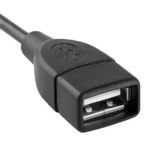Alt view image 6 of 7 - USB 2.0 A Type Male Left Angled to USB 2.0 Female Extension Cable 90 Degree Connector 10cm