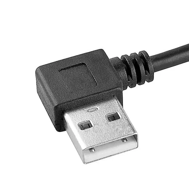 Alt view image 7 of 7 - USB 2.0 A Type Male Left Angled to USB 2.0 Female Extension Cable 90 Degree Connector 10cm