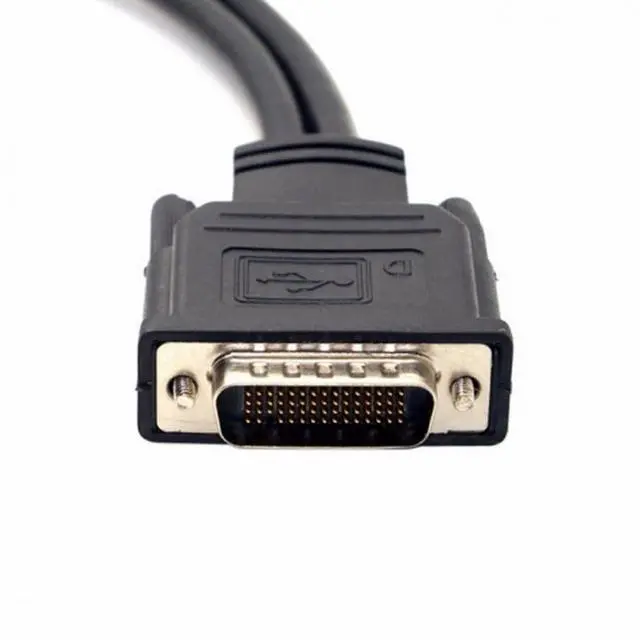 Alt view image 2 of 7 - Cable LFH 60Pin DMS 59pin Male to Dual DVI 24+5 Female VGA RGB 15pin Female Splitter Extension 15cm for Graphics Card