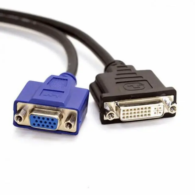 Alt view image 3 of 7 - Cable LFH 60Pin DMS 59pin Male to Dual DVI 24+5 Female VGA RGB 15pin Female Splitter Extension 15cm for Graphics Card