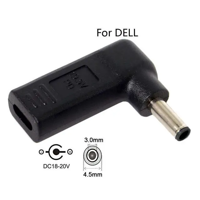 Alt view image 7 of 7 - Chenyang 90 Degree Angled USB 3.1 Type C USB-C to DC 4.5mmx3.0mm Adapter Emulator Trigger