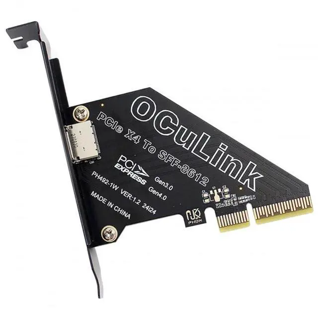 Main image of Adapter PCI-Express 4.0 PCIE 4X to Oculink SFF-8612 SFF-8611 Host Card for U.2 SSD eGPU External Graphics Card Dock