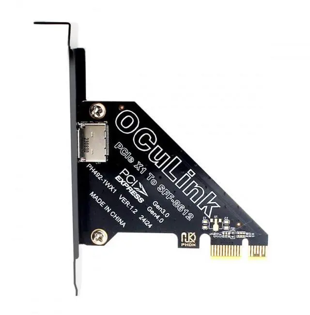 Main image of Adapter PCI-Express 4.0 PCIE 1x to Oculink SFF-8612 SFF-8611 Host Card for U.2 SSD eGPU External Graphics Card Dock