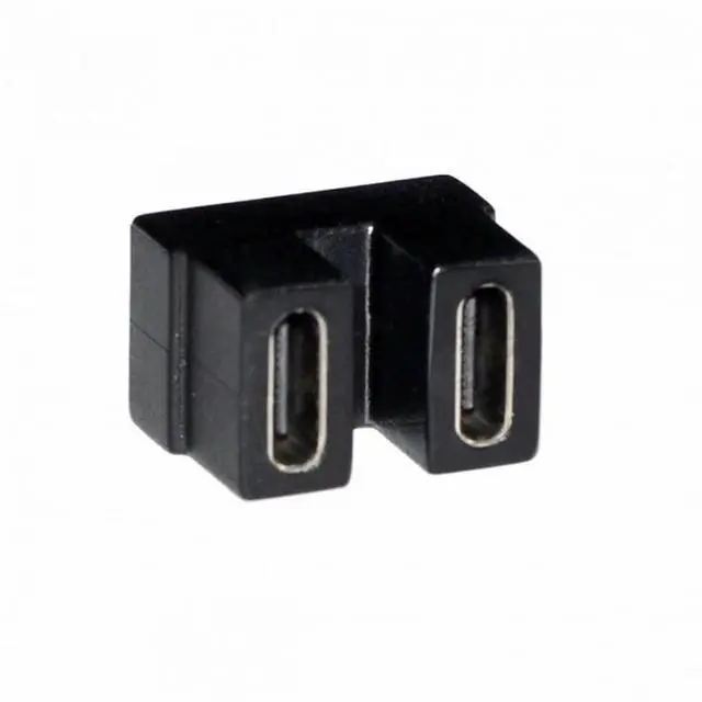 Alt view image 2 of 7 - 40Gbps USB4 Type C Female to Female Coupler Extender Power Data Video Adapter Opposite U Shape Back Angled for NS Switch Phone Laptop