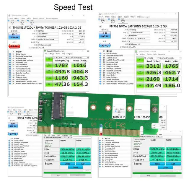 Alt view image 3 of 7 - M-Key NVME AHCI SSD M.2 2280 to PCI-E 3.0 PCI Express 4.0 16x Horizontal Adapter for Desktop Motherboard