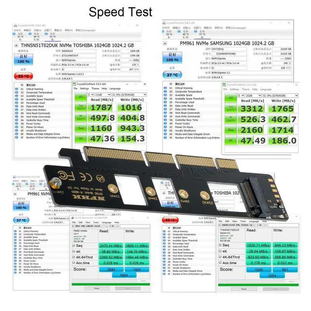Alt view image 5 of 7 - M-Key NVME AHCI SSD M.2 22110 2280 to PCI-E 3.0 PCI Express 4.0 16x Horizontal Adapter for Desktop Motherboard