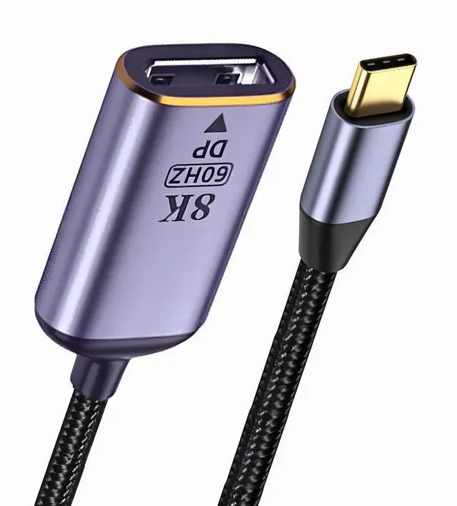 Main image of USB4.0 USB-C Type-C Host to Displayport Female Monitor DP Displays Short Cable Adapter 8K 60hz 4K for Laptop Phone