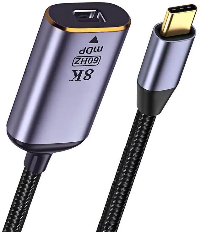 Main image of USB4.0 USB-C Type-C Host to Mini Displayport Female Monitor Mini-DP Displays Short Cable Adapter 8K 60hz 4K for Laptop Phone