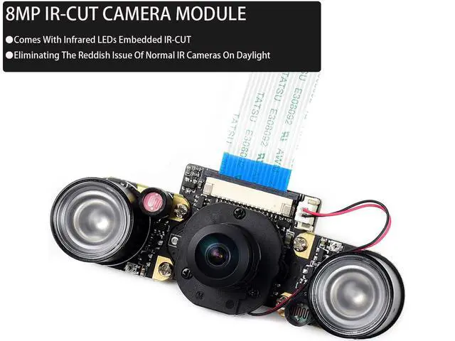 Alt view image 2 of 7 - Compatible with Jetson Nano Camera IMX219-160 8MP IR-Cut Infrared Night Vision, 162° FOV,for Raspberry Pi Compute Module CM3 / CM3+ / CM4 /Jetson Nano Developer Kit B01/2GB / Jetson Xavier NX