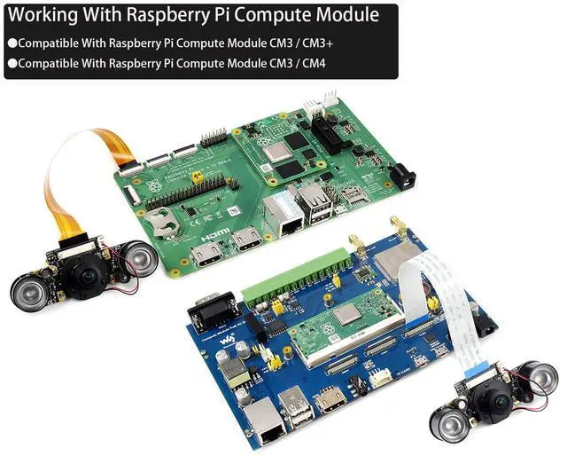 Alt view image 4 of 7 - Compatible with Jetson Nano Camera IMX219-160 8MP IR-Cut Infrared Night Vision, 162° FOV,for Raspberry Pi Compute Module CM3 / CM3+ / CM4 /Jetson Nano Developer Kit B01/2GB / Jetson Xavier NX