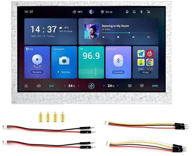 Main image of ESP32-S3 4.3inch Display Development Board, 800x480 Pixel IPS LCD Screen, 32-bit LX7 Dual-Core Processor, Up to 240MHz Frequency, Onboard CAN RS485 I2C Interfaces, Support W F& BLE 5 (No Touch)