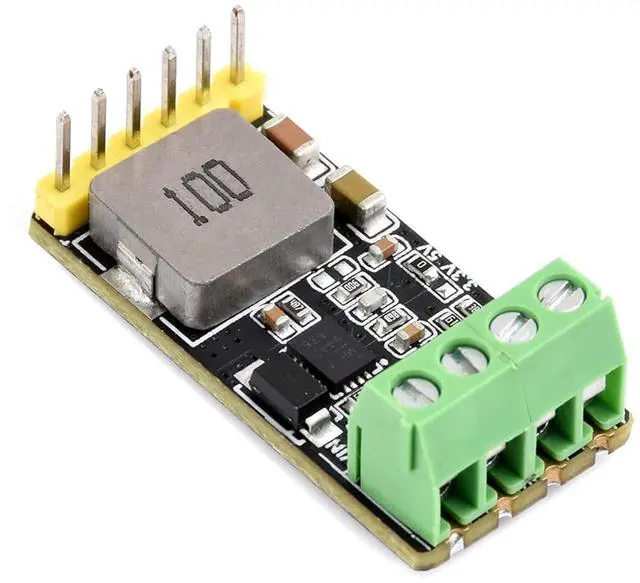 Main image of DC-DC Buck Mini Module 5~36V Input Configurable 5V or 3.3V Output, up to 4A Output, 3.3V or 5V Step-Down Regulated Output, Selectable by Soldering Switching Resistor, with Header and Terminal