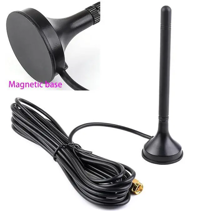 Alt view image 4 of 7 - LPWA Outdoor Waterproof Antenna, 5dBi High GAIN with Magnetic Base, SMA Male Connector LoRa Antenna, Support 4G/3G/2G/LPWA, 690~2700 Frequency