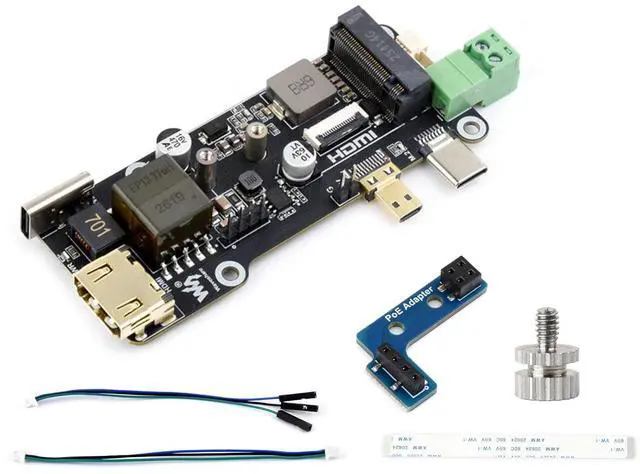 Main image of PCIe to M.2 Multifunctional Adapter (E), Supports RPi 5, 4K Output