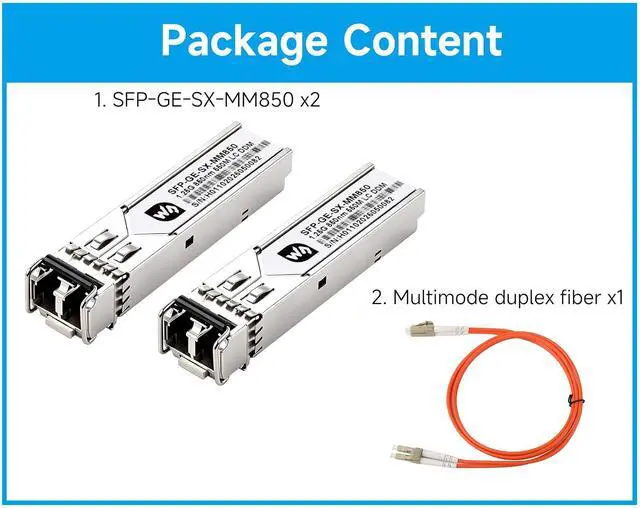 Alt view image 2 of 5 - Gigabit SFP Optical Transceiver with LC Connector, Multi-Mode Dual-Fiber