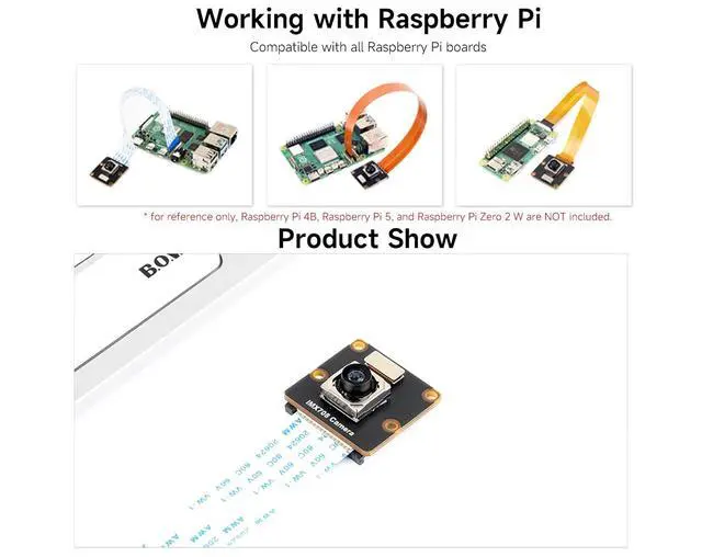 Alt view image 6 of 7 - IMX708 12MP Pixels Autofocus Camera,79.8°FOV, Compatible with Raspberry Pi