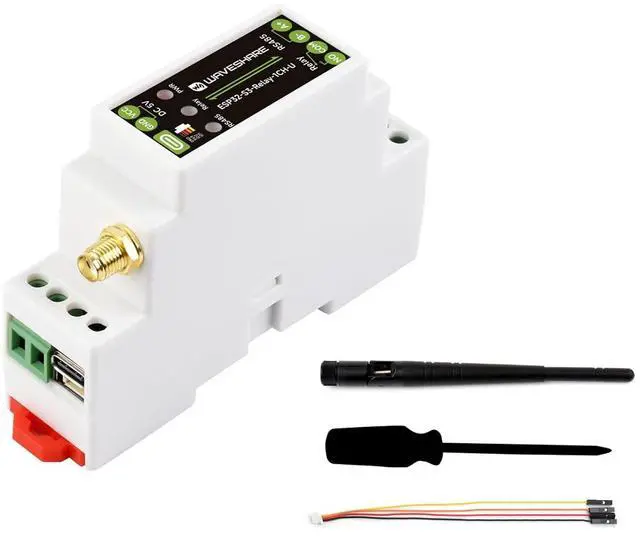 Main image of Industrial 1-Channel ESP32-S3 Wi-Fi Relay Module, Uses the External Antenna