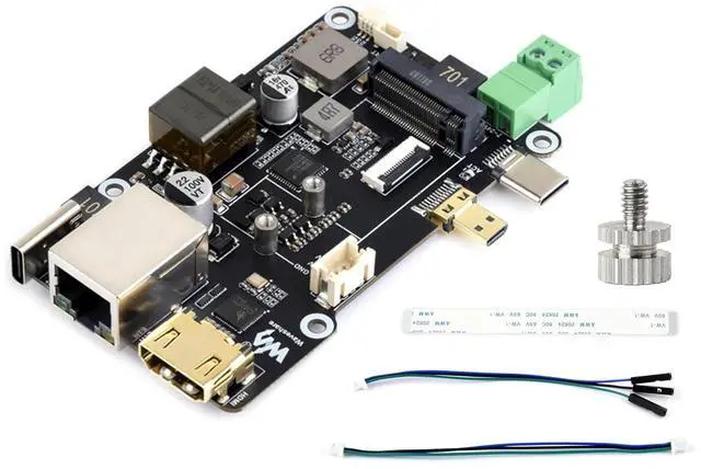Main image of Pi5 PCIe to M.2 Multifunctional Adapter, Driver-Free, Supports RPi OS