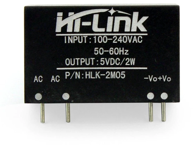 Alt view image 2 of 6 - HLK-2M05 AC DC 100-240V to 5V 2W Buck Step Down Isolated Power Supply Module Converter Intelligent Household Switch