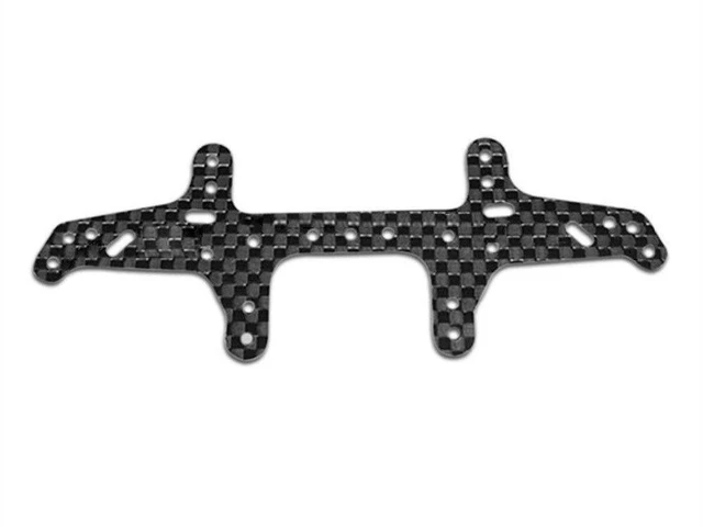 Alt view image 2 of 3 - JMT 1.5mm RC 4WD Car Carbon Fiber Front Wide Plate Rear Plate Mini 4WD Grade Up Parts Supports Lettering Leading for 2013 Style Racing Mini 4WD Cars Tamiya Car Crawlers