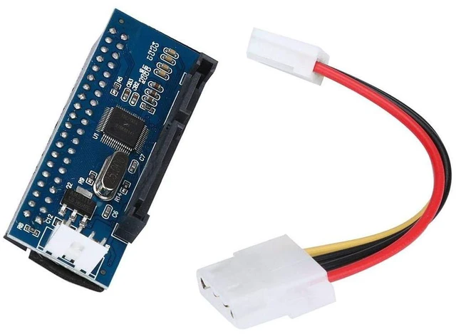 Alt view image 2 of 6 - JMT 39 Pin IDE to SATA Connector SATA IDE Adapter 3.5 HDD IDE/PATA Hard Disk Adapter Converter Card with Data Power Cable